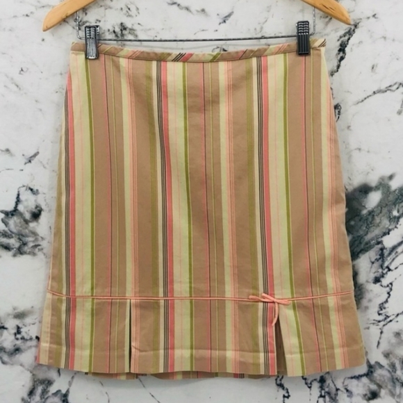 Ann Taylor LOFT Striped A-Line Skirt - Picture 3 of 4